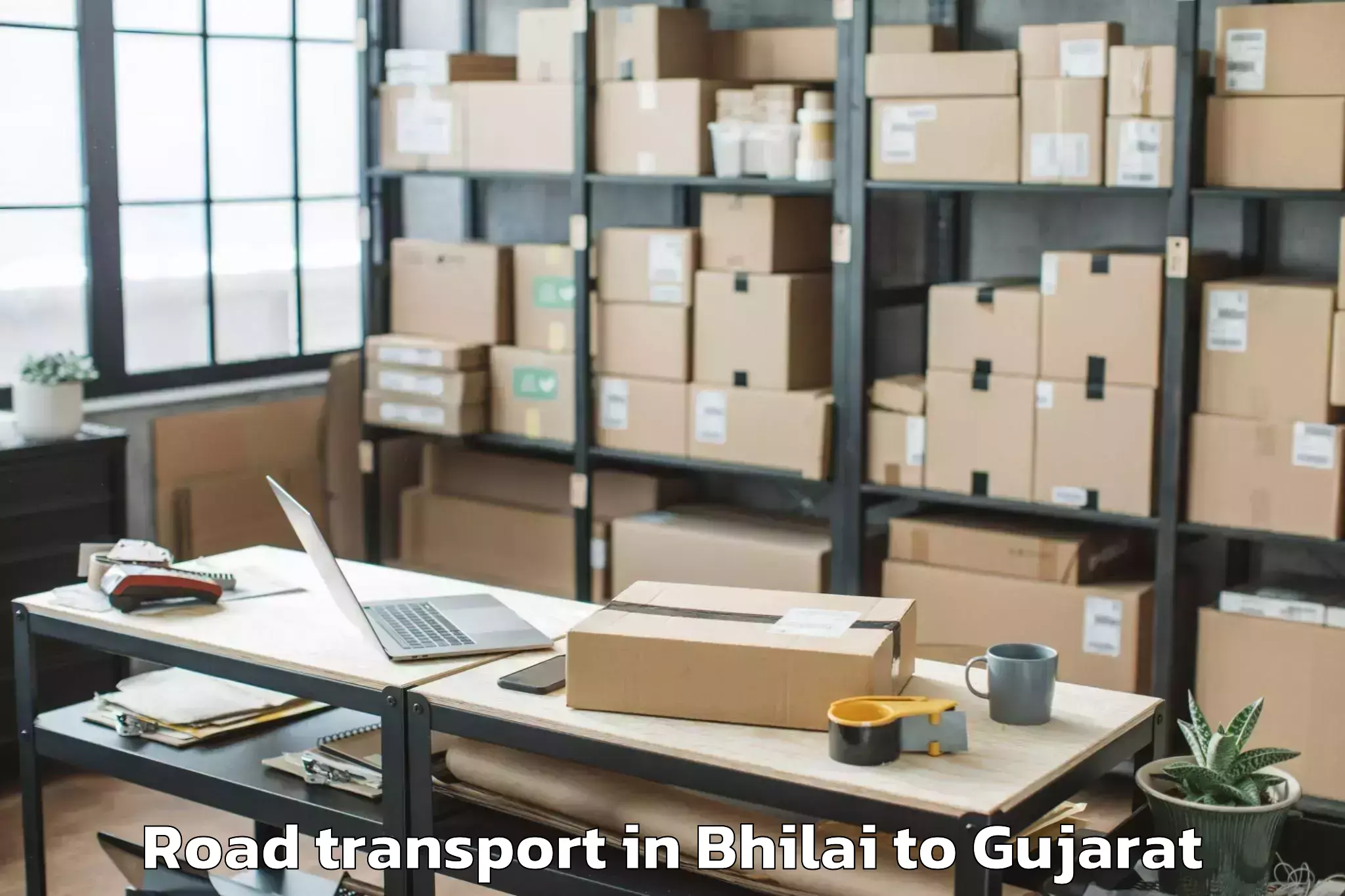 Bhilai to Saurashtra University Rajkot Road Transport